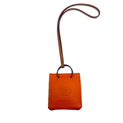 ❤未使用品❤サックオランジュ フーオレンジ バッグチャーム エルメス 箱付き エルメス サックオランジュ フーオレンジ アニョーミロ(ラム