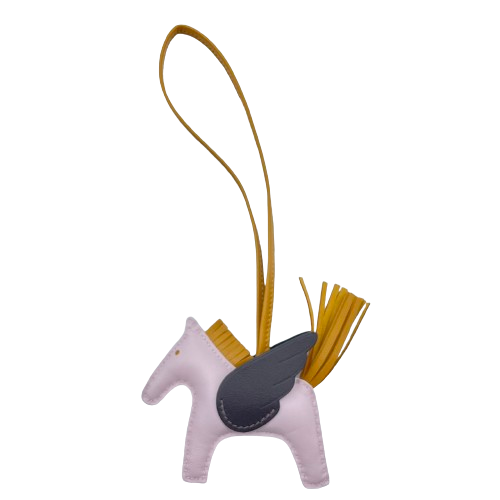 エルメス ペガサス バッグチャーム PM モーヴペール/セサミ/エベンヌ  U刻印