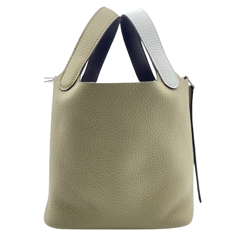 エルメス ピコタンロック カザック PM ベージュマルファ/ニューホワイト トリヨンクレマンス シルバー金具 W刻印