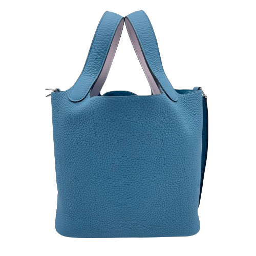 エルメス ピコタンロック エクラ PM ニューブルージーン/モーヴペール トリヨンクレマンス シルバー金具 W刻印