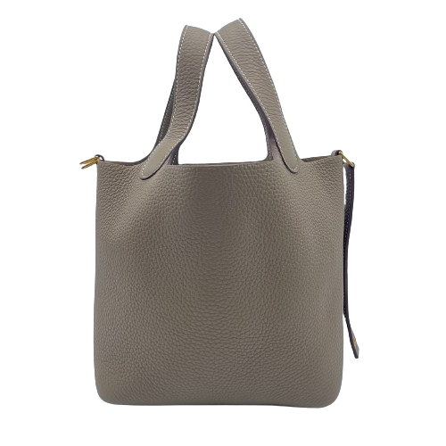 エルメス ピコタンロック PM エトゥープ トリヨンクレマンス ゴールド金具 B刻印