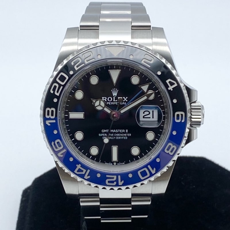 ロレックス GMTマスターII 126710BLNR オイスターブレスレット ブラック バットマン 40mm