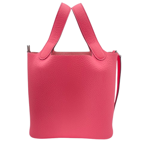 エルメス ピコタンロック PM ローズアザレ トリヨンクレマンス シルバー金具 W刻印