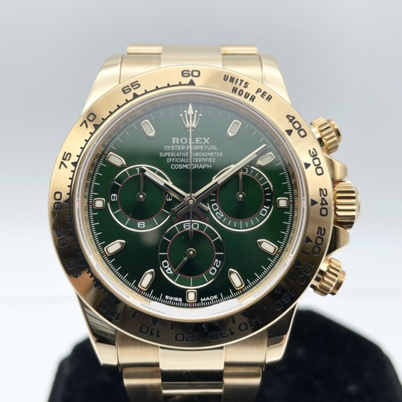 ロレックス デイトナ 116508 グリーン オイスターブレスレット 40mm