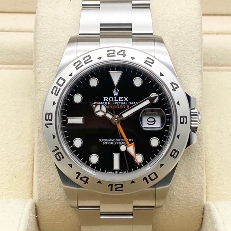 ロレックス エクスプローラーII 226570 オイスターブレスレット ブラック 42mm