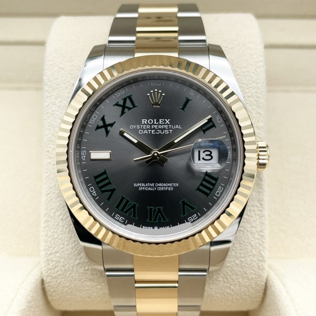最終値下げ‼️ROLEX デイトジャスト 純正 コマ 126233 126333 新品)ROLEX ロレックス デイトジャスト 41 126333 グレー