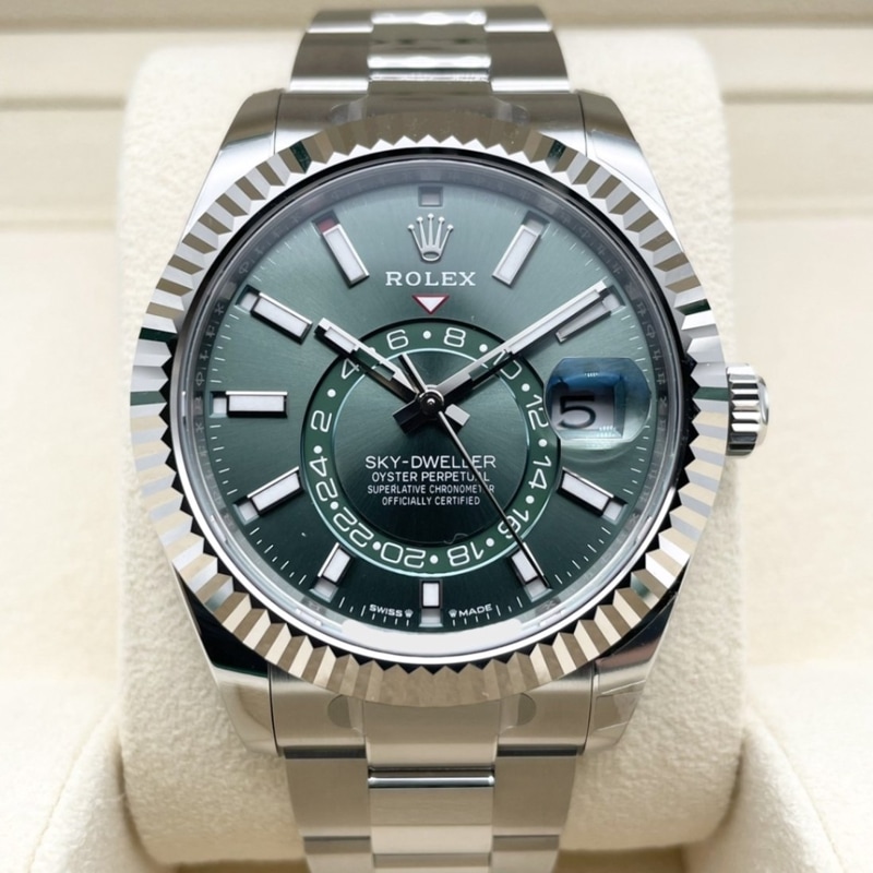 ロレックス スカイドゥエラー 336934 ミントグリーン オイスターブレス 42mm