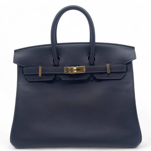 エルメス バーキン 25 プルノワール スイフト ゴールド金具 W刻印