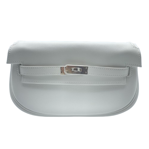 エルメス ケリームーブ 18 ニューホワイト スイフト シルバー金具 W