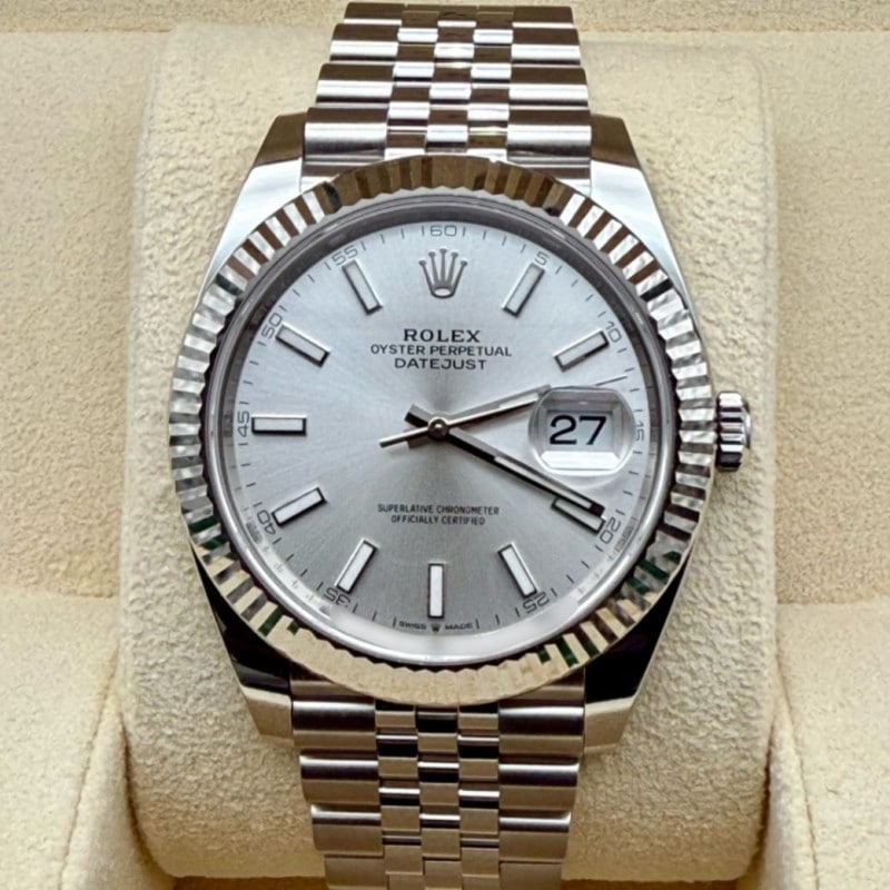 ロレックス デイトジャスト 126334 シルバー ジュビリーブレスレット 41mm