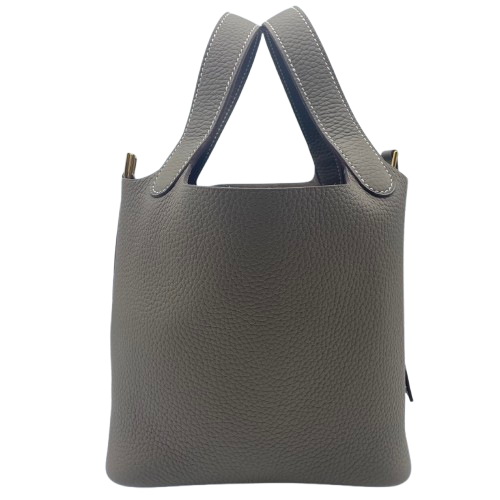 エルメス ピコタンロック PM エトゥープ トリヨンクレマンス ゴールド金具 W刻印