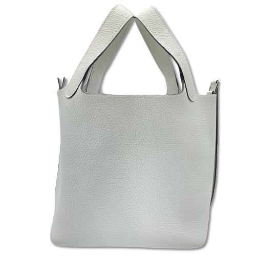 エルメス ピコタンロック PM ニューホワイト トリヨンクレマンス シルバー金具 B刻印