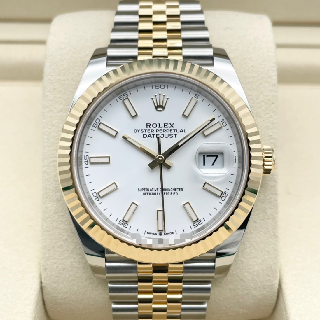 ロレックス デイトジャスト 126333 ホワイト ジュビリーブレス 41mm