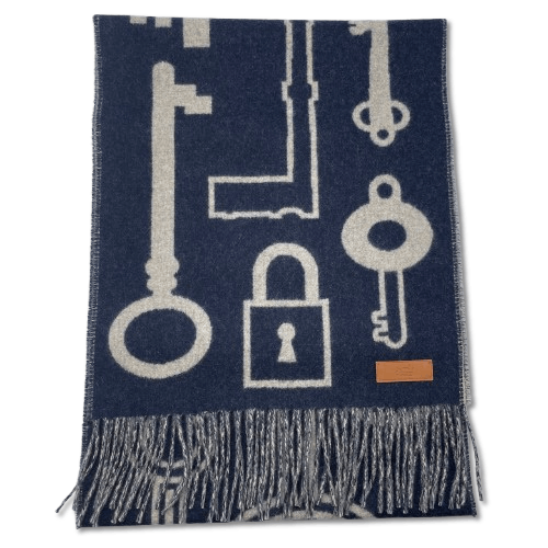 新品未使用 エルメス HERMES カシミヤマフラー カザック・キーコレクション 楽天市場】HERMES エルメス カザック キー コレクション マリン