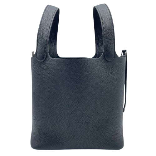 エルメス ピコタンロック MM ノワール トリヨンクレマンス シルバー  