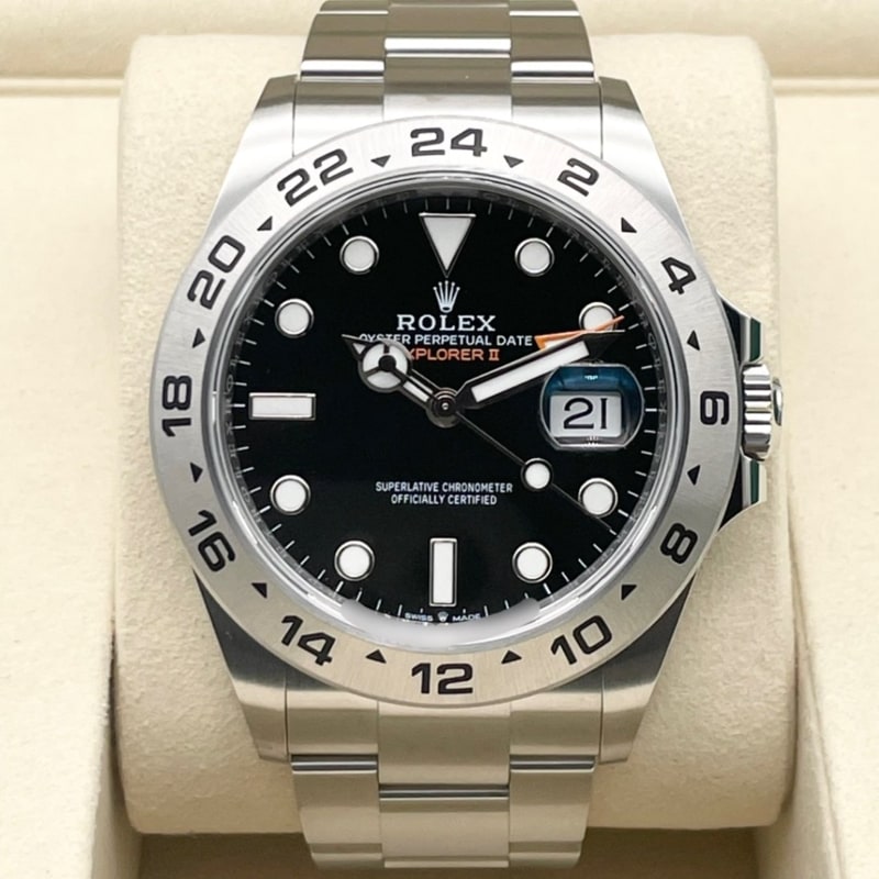 ロレックス エクスプローラーII 226570 オイスターブレスレット ブラック 42mm