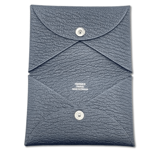 エルメス カルヴィ ノワール シェーヴル・ミゾール シルバー金具 W刻印