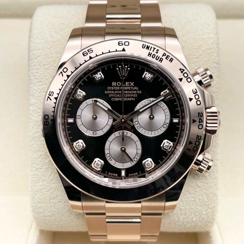 ロレックス デイトナ 126505G ブライトブラック＆サンダスト 8Pダイヤ 40mm