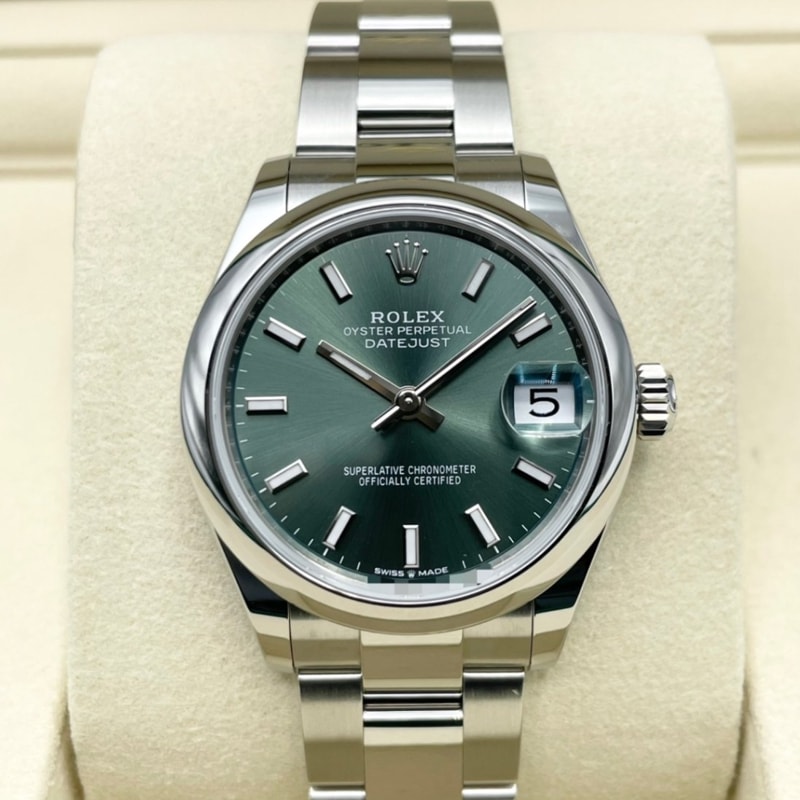 ロレックス デイトジャスト 278240 ミントグリーン オイスターブレス 31mm