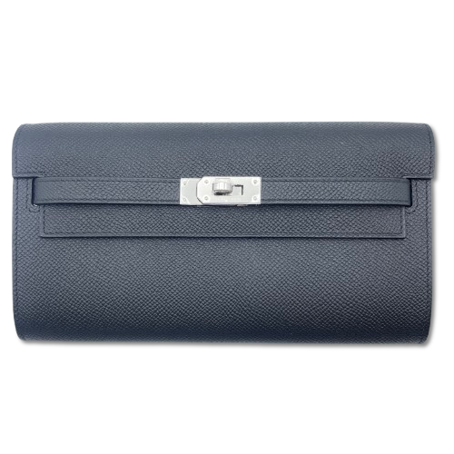 tiruru.0909専用エルメス ケリーウォレット シルバー金具 エルメス ケリーロングトゥーゴー ノワール エプソン シルバー金具 K