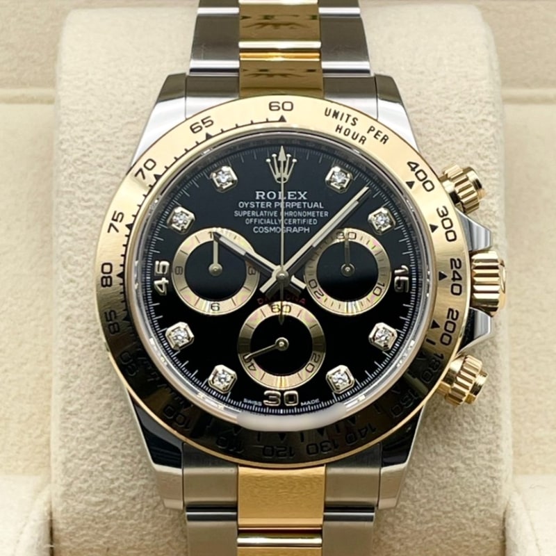 ロレックス デイトナ 116503G ブラック 8Pダイヤ オイスターブレスレット 40mm