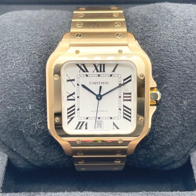 カルティエ サントス ドゥ カルティエ WGSA0029 ホワイト イエローゴールド 39.8mm