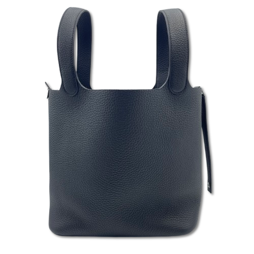 エルメス ピコタンロック MM ノワール トリヨンクレマンス シルバー金具 K刻印