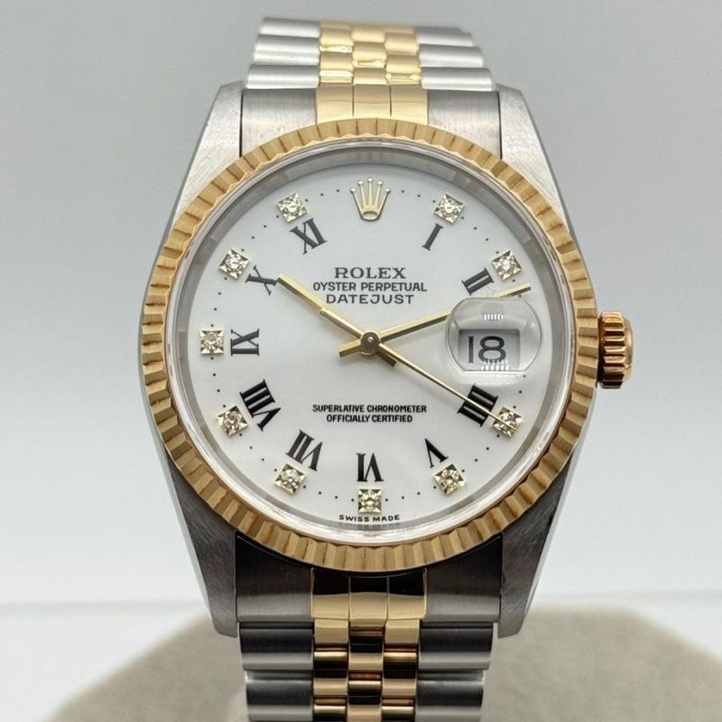 ロレックス デイトジャスト 16233 ホワイトローマ 36mm