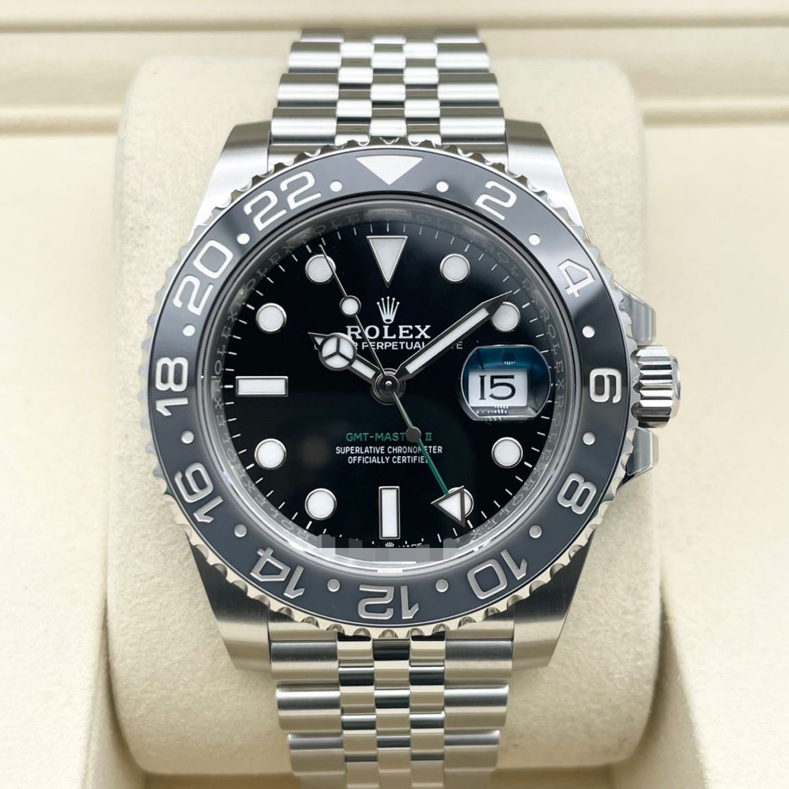 ROLEX ジュビリーブレス ロレックス GMTマスターII 126710GRNR ブラック ジュビリーブレス 40mm