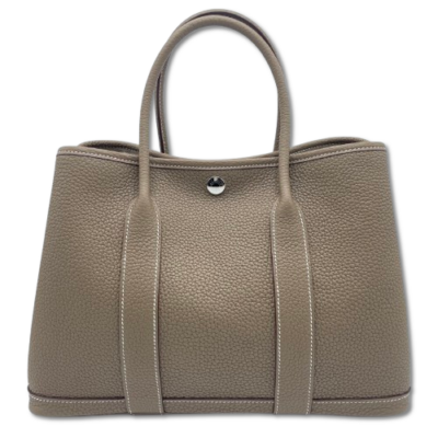 エルメス ガーデンパーティ TPM エトゥープ ネゴンダ シルバー金具 K