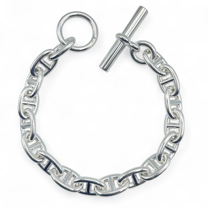 エルメス シェーヌ・ダンクル ブレスレット MM シルバー925 17コマ