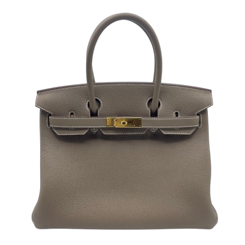 エルメス バーキン 30 エトゥープ トゴ ゴールド金具 W刻印