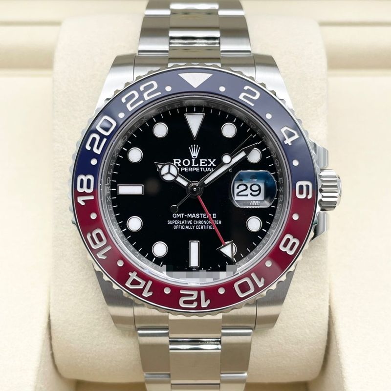 【2025年7月ギャラ！】ロレックス GMTマスターII 126710BLRO オイスターブレスレット ブラック 40mm