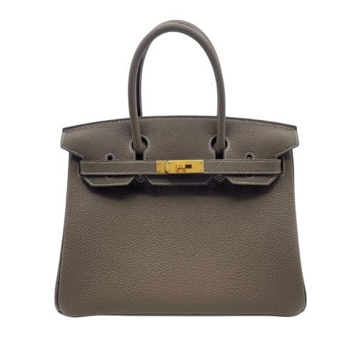 エルメス バーキン 30 エトゥープ トゴ マットゴールド金具 K刻印