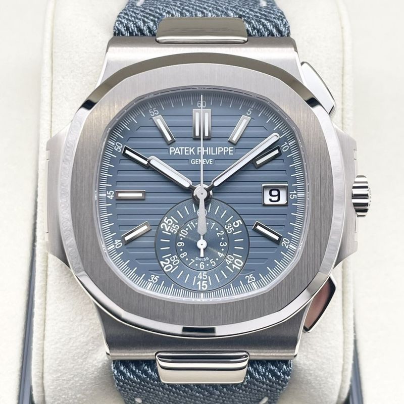【2025年7月保証書付き！】 【2024年新作】パテックフィリップ ノーチラス 5980/60G-001 ブルーグレー 40.5mm
