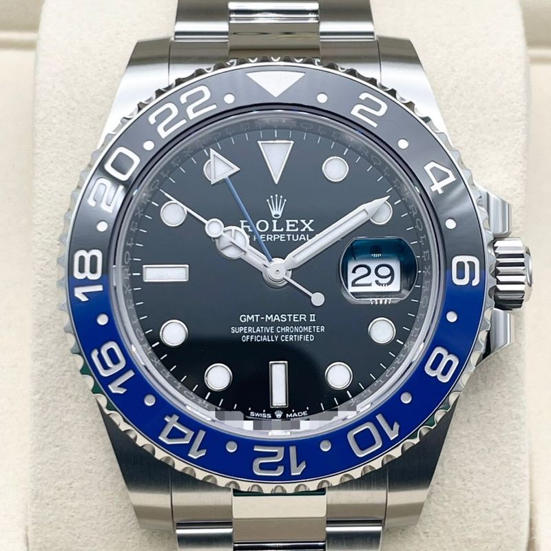 ロレックス GMTマスターII 126710BLNR オイスターブレスレット ブラック バットマン 40mm