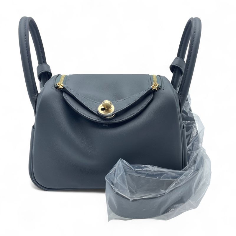 エルメス リンディミニ 20 グリミスティ/ノワール スイフト シャンパンゴールド金具 K刻印