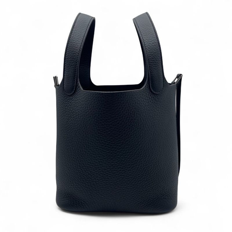 エルメス ピコタンロック PM ノワール トリヨンクレマンス シルバー金具 K刻印