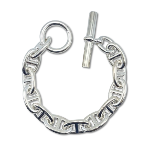 エルメス シェーヌ・ダンクル ブレスレット TGM シルバー925 12コマ