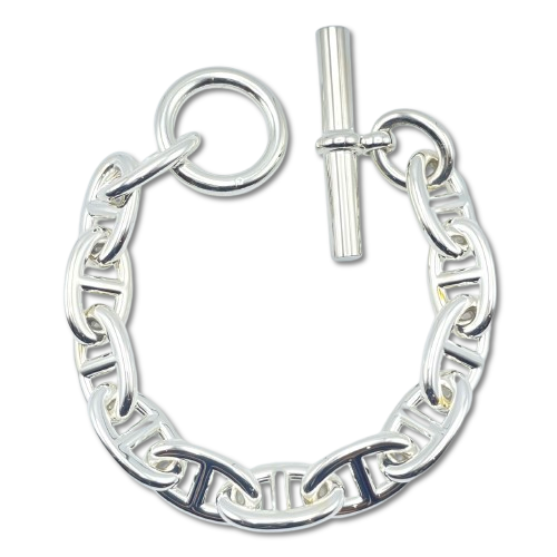 エルメス シェーヌ・ダンクル ブレスレット TGM シルバー925 12コマ