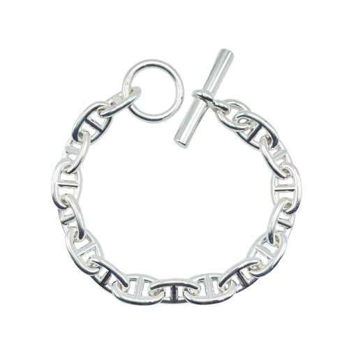 エルメス シェーヌ・ダンクル ブレスレット MM シルバー925 16コマ