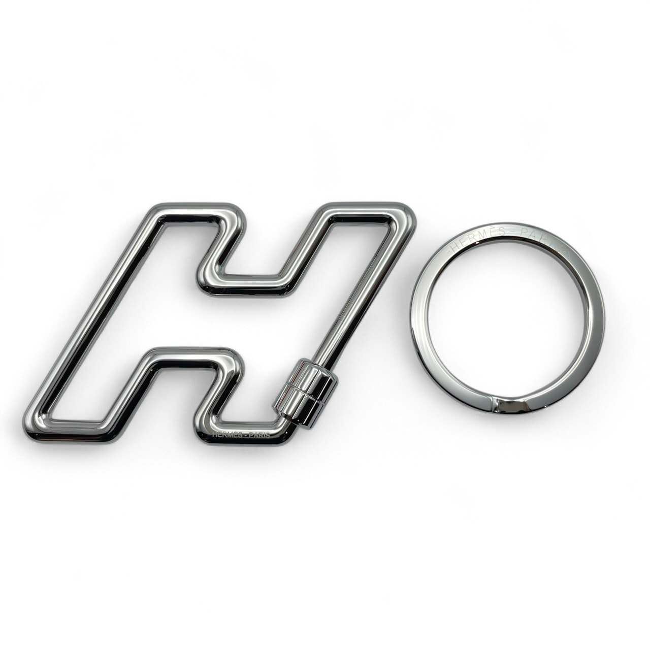 新品未使用　HERMES エルメス　Hトゥ・スピード　シルバー　キーリング HERMES エルメス キーリング/バッグチャームシルバー/H TOO