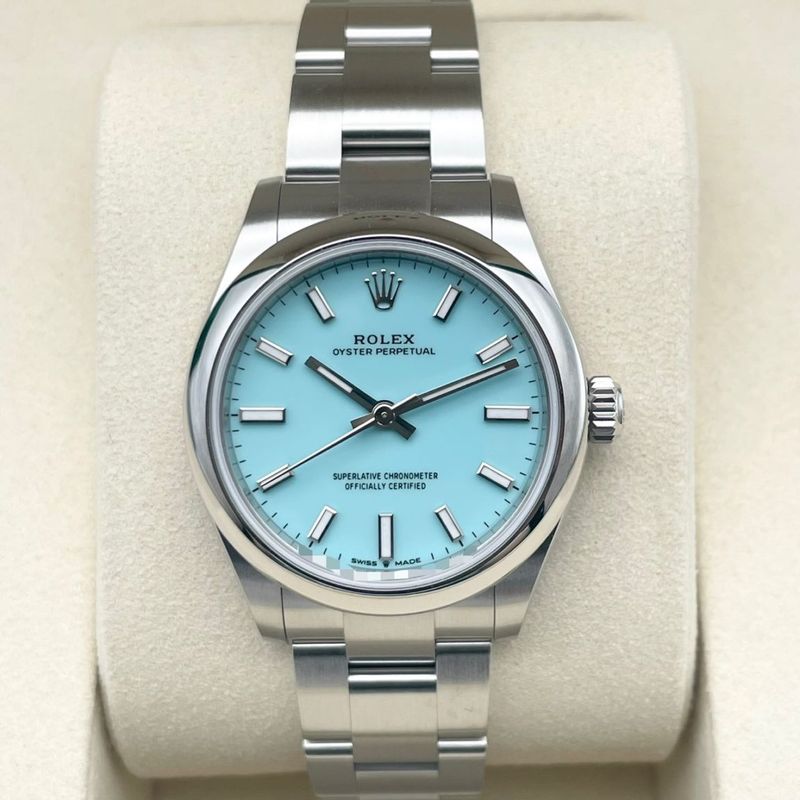 【25年8月ギャラ！】ロレックス オイスターパーペチュアル 277200 ターコイズブルー ステンレスチール 31mm