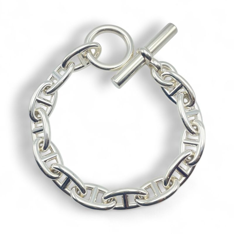 エルメス シェーヌ・ダンクル ブレスレット GM シルバー925 13コマ