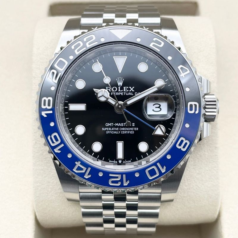 【25年8月ギャラ！】ロレックス GMTマスターII 126710BLNR ジュビリーブレスレット ブラック バットマン 40mm