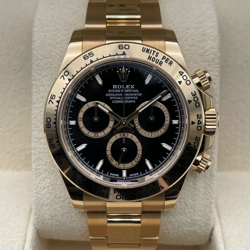 【国内最安！】ロレックス デイトナ 126508 イエローゴールド ブラック＆ゴールデンカウンターリング 40mm