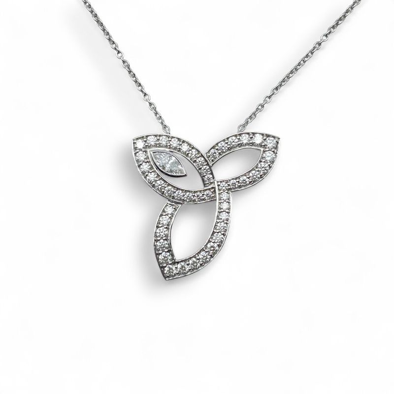 ハリーウィンストン リリークラスター ネックレス PEDPMQRFLC ダイヤモンド プラチナ