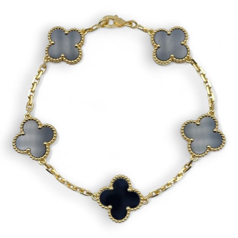 ヴァンクリーフ＆アーペル ヴィンテージアルハンブラ ブレスレット VCARA41300 オニキス イエローゴールド