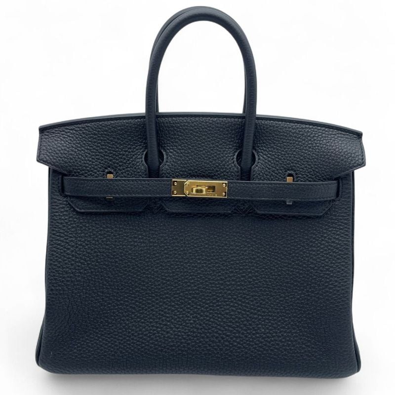 【現金特価】エルメス バーキン 25 ノワール トゴ ゴールド金具 W刻印