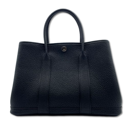 HERMES エルメス ガーデンパーティー PM ／刻印あり エルメス ガーデンパーティー PM ノワール ネゴンダ W刻印